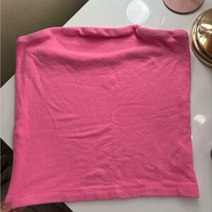 American Eagle Outfitters Vibrant Pink Ribbed Top
